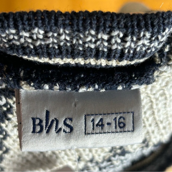 BHS Beige/Black Large Sweater - Picture 4 of 7